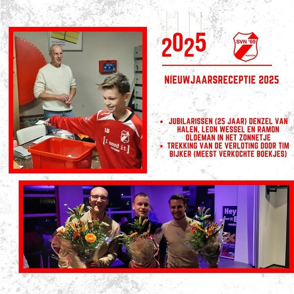 Nieuwjaarsreceptie 2025 (uitslag verloting!)