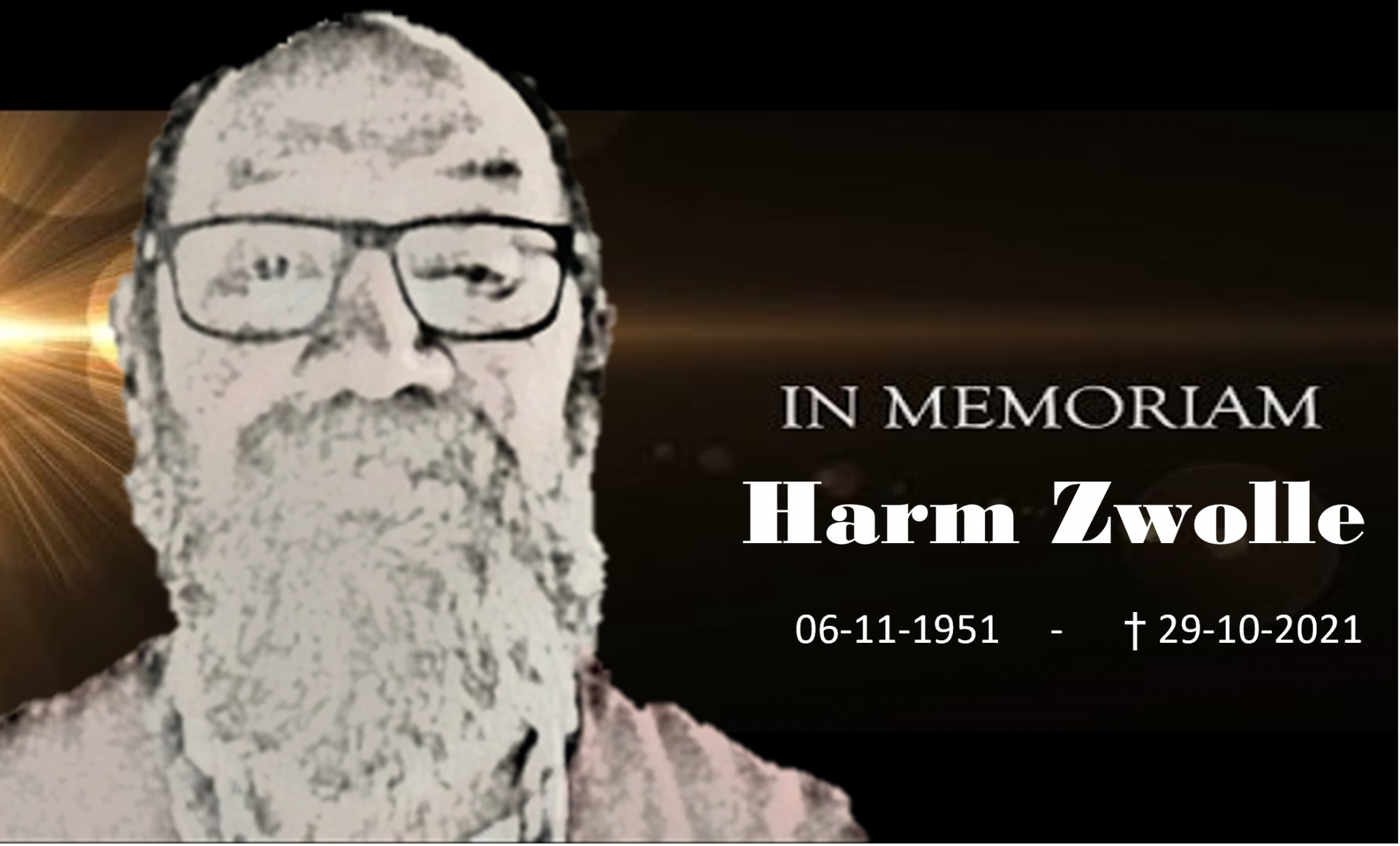 In memoriam - Harm Zwolle